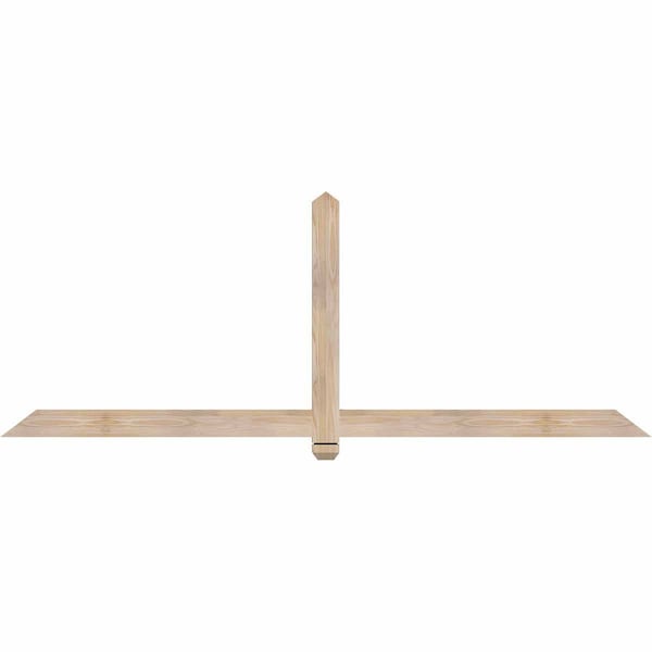 Ekena Millwork Eugene Smooth Timber Gable Bracket, Douglas Fir, 84"W x 31"H x 1 1/2"D x 3 1/2"F, 9/12 Pitch GBW084X31X0204EUG00SDF - main
